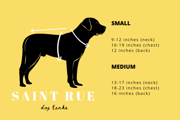 sport dog tank sizing chart