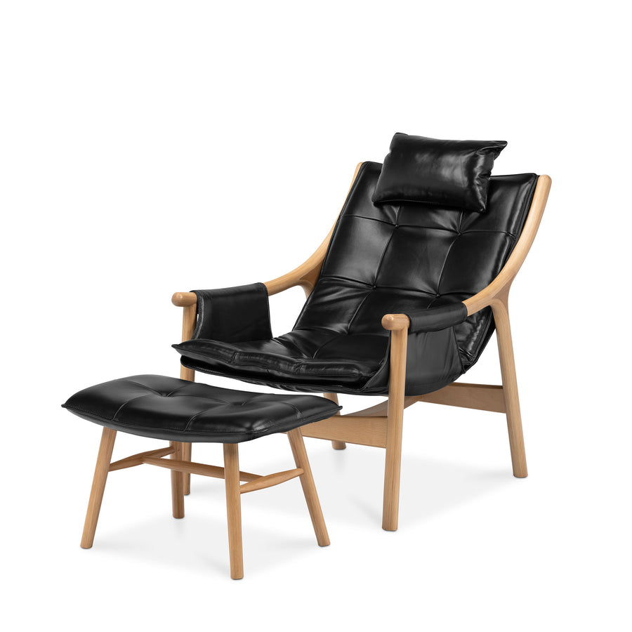 danish modern leather chair