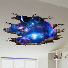 Outer Space 3d Wall Stickers Pvc Material Cosmic Galaxy Wall