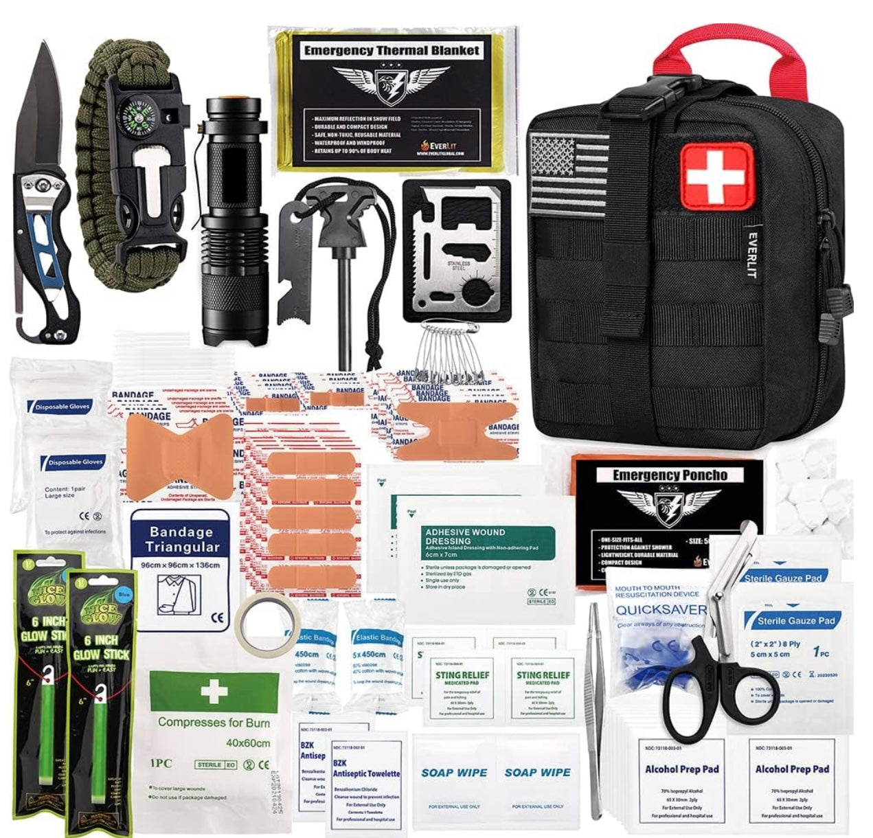 Camping Gift Best Car First Aid Kit Emergency Camping Gear Must Haves For  Men