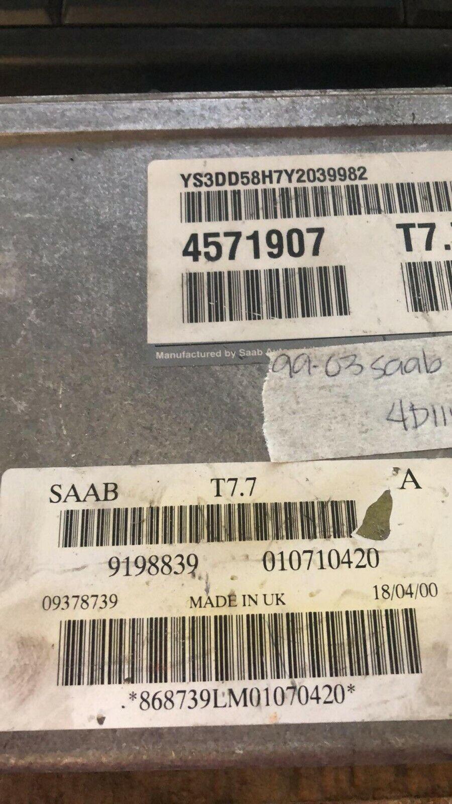 1999-2003 Saab 9-3 engine control module computer 9198839