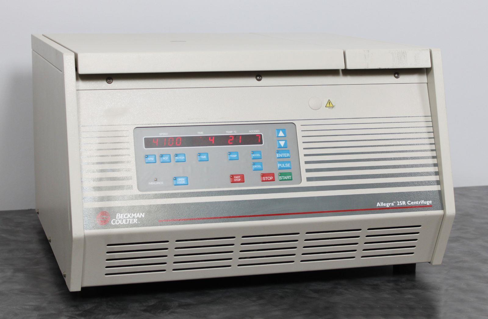 allegra 25r centrifuge max rpm