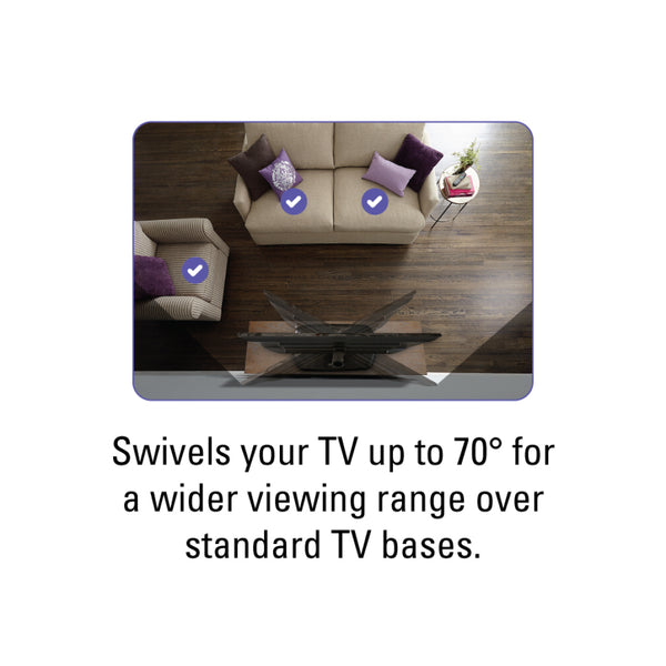 SANUS ViewPoint Swivel TV Base Fits TVs upto 65” - FTVS1