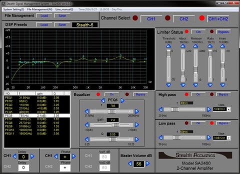 Stealth Acoustics SA2400 MKII High Current Amplifier with DSP