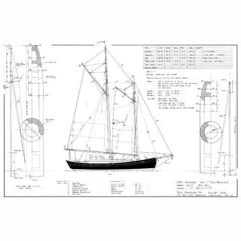Gartside Boats | 36 ft Schooner, Design #162