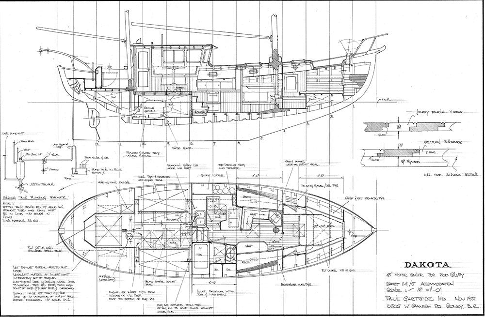 Gartside Boats 45 ft Gaff-Rigged Motor Sailer "Dakota ...