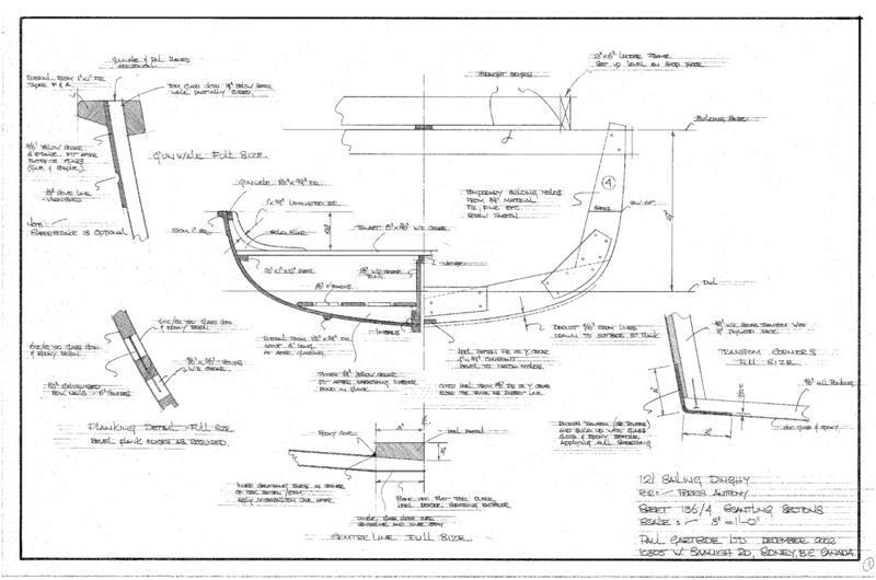 Gartside Boats 12 ft Sailing Dinghy "Riff", Design #136