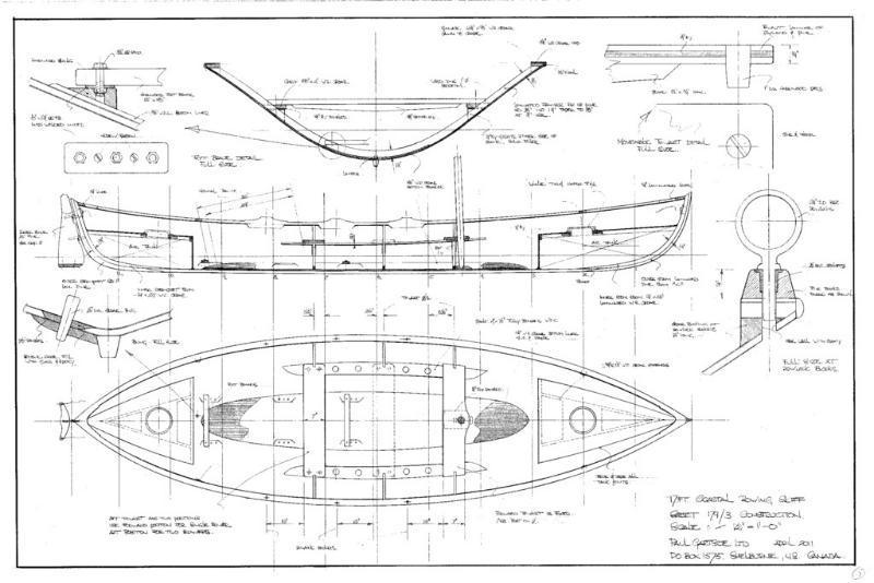Gartside Boats 17 ft Coastal Rowboat, Design #179