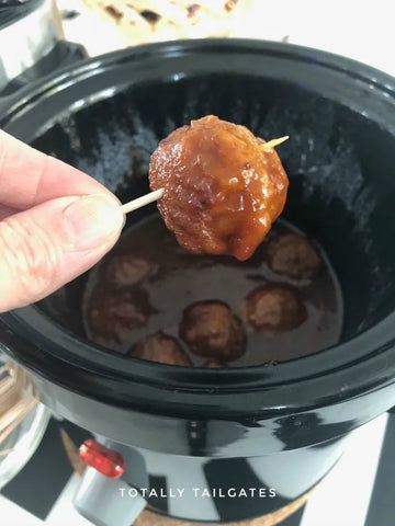 Slow Cooker Bourbon Meatballs