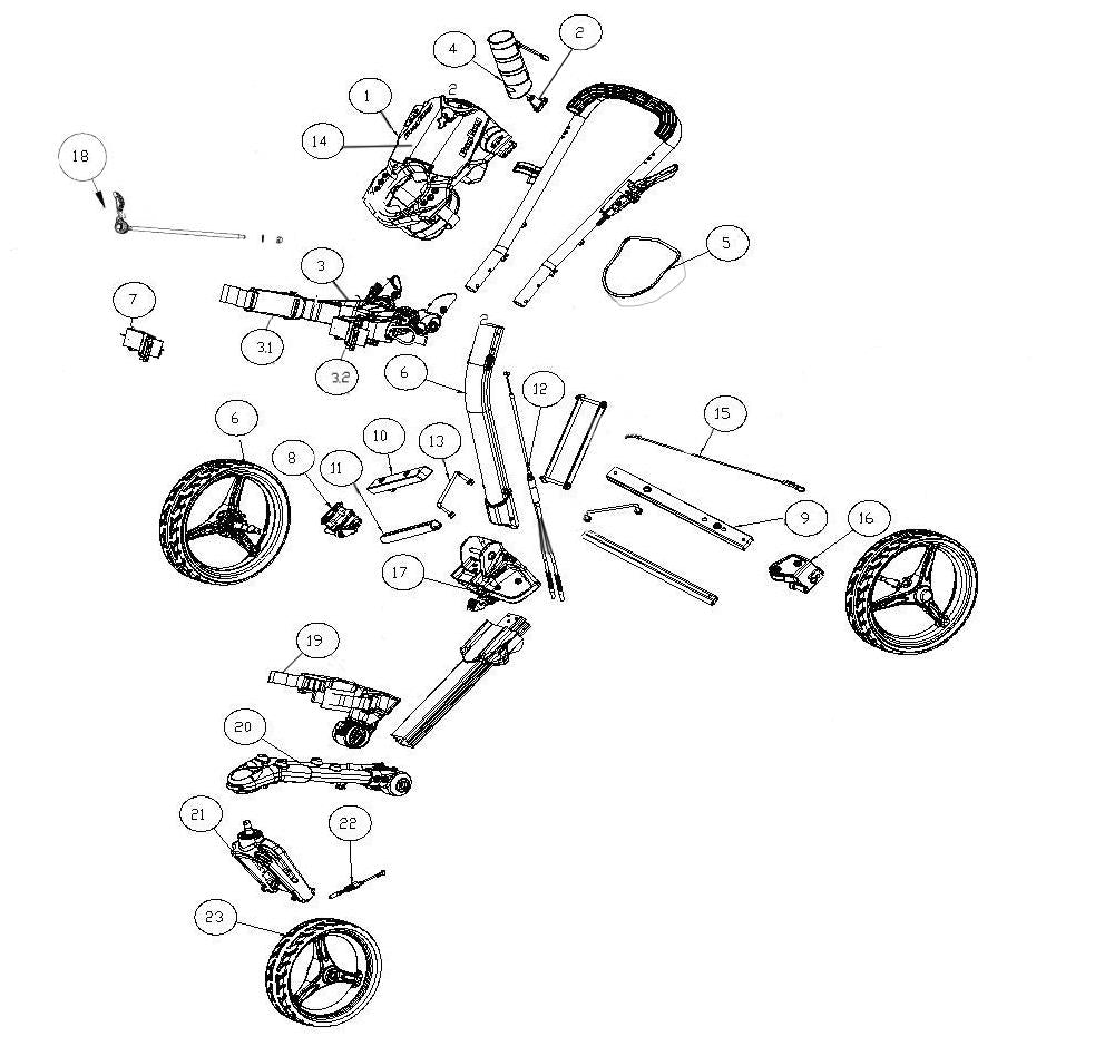 tour trek cube push cart parts