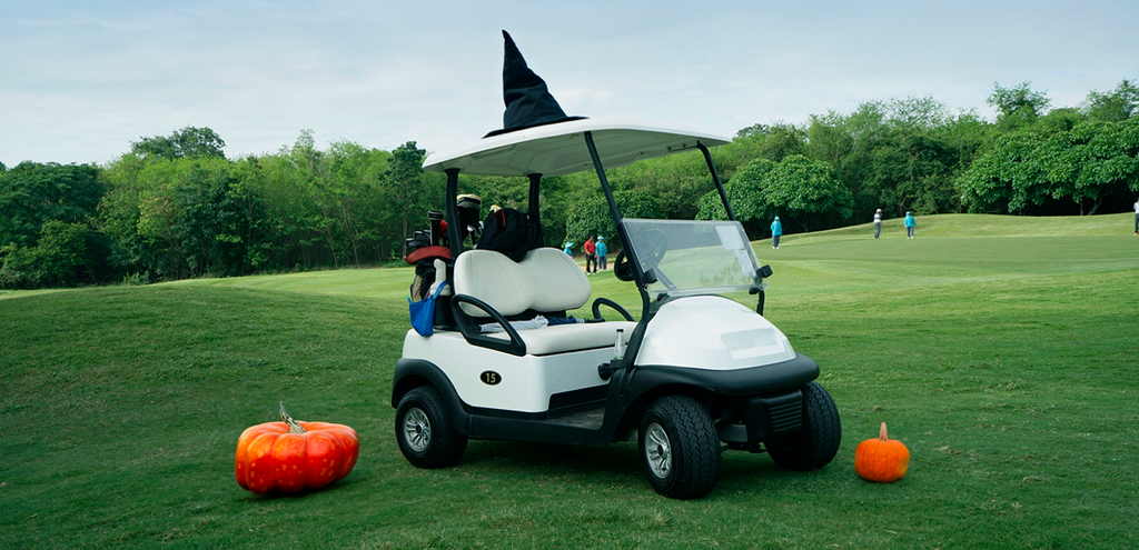 halloween golf cart decorations