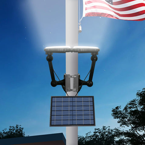 kayiune solar flag pole light