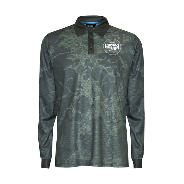 Tech Fishing Shirt Collared - Charcoal Camo – Nomad-Design-International