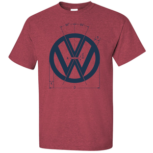 VW Logo Specs T-Shirt - Red