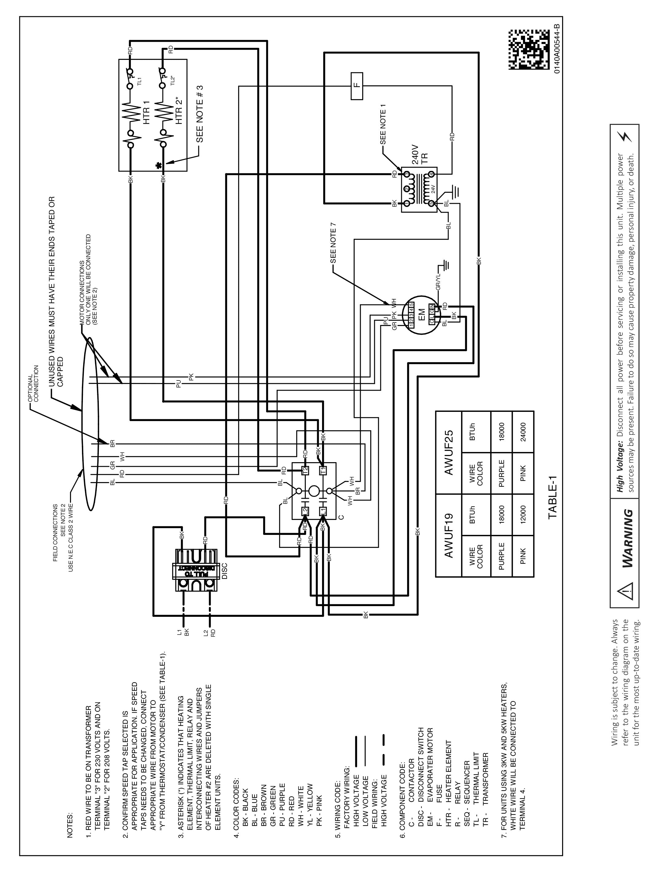 Goodman R22 Piston Chart