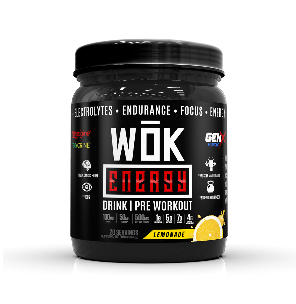 WŌK Recyclable Pre-Workout/Water 20 oz. Bottle – Gen--X Muscle