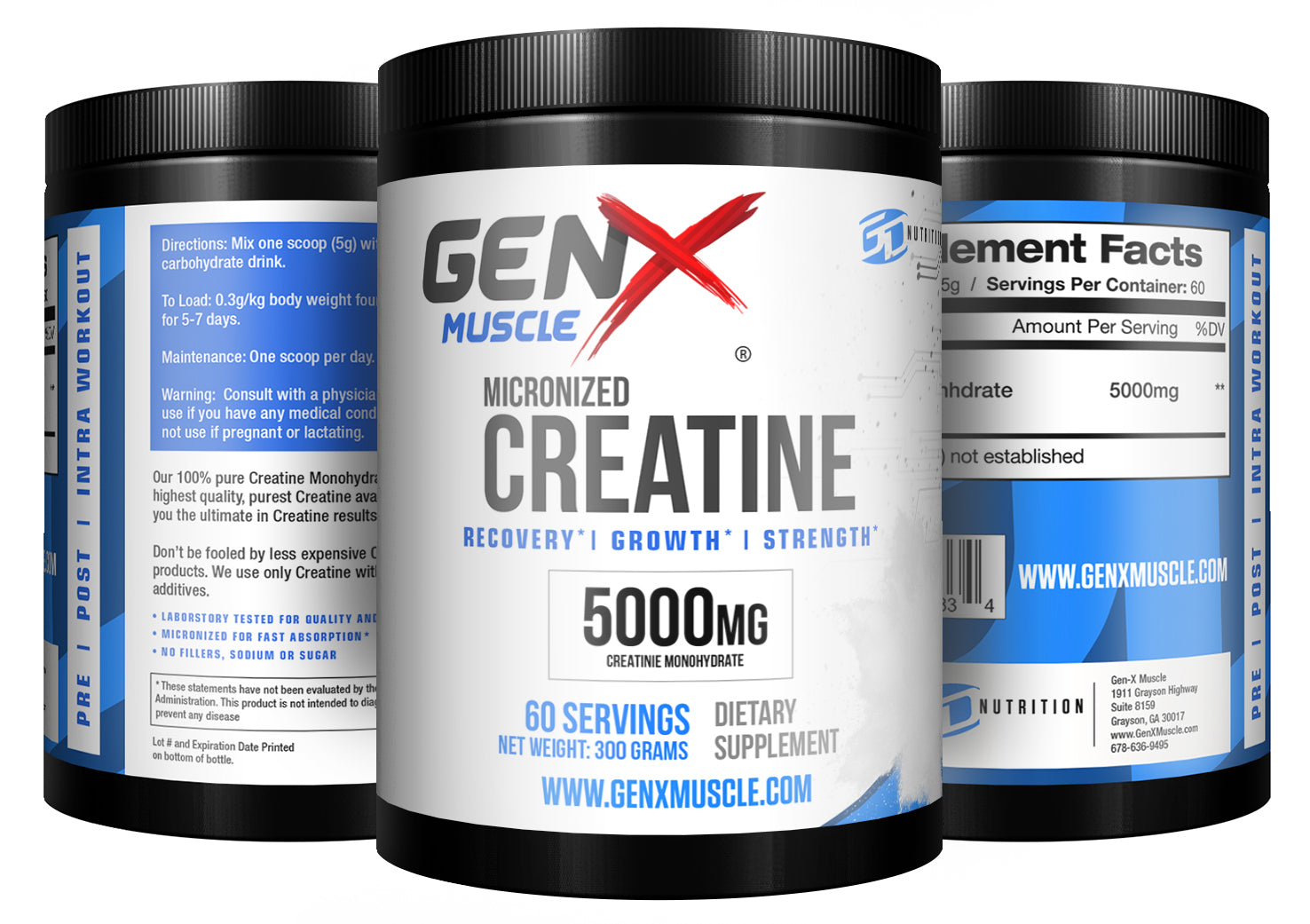 Micronized Creatine Monohydrate - Gen--X Muscle