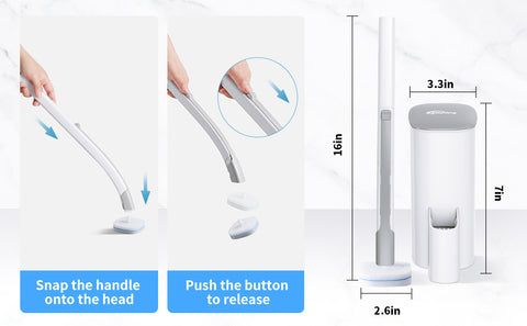 oshang Disposable Toilet Brush - Toilet Bowl Wand, Toilet Cleaning Sup