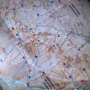 Adirondack High Peaks Trail Map High Peaks Adirondack Trail Map: Topographic Map – The Village Merc.
