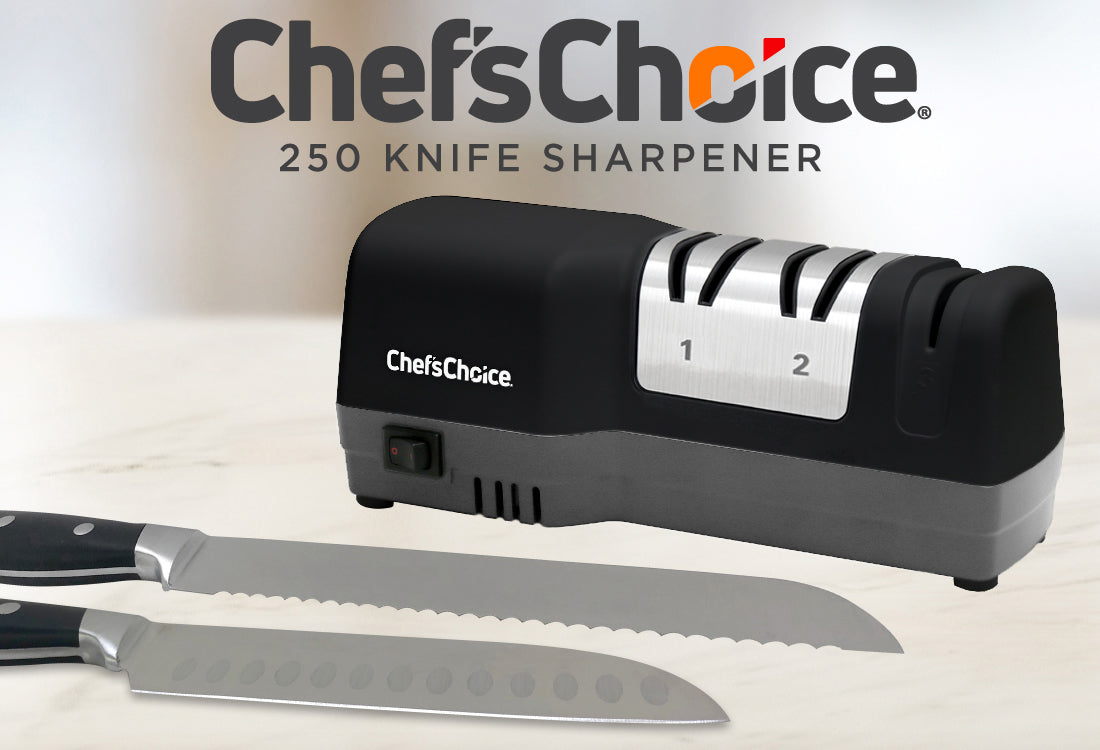 Chef'schoice Model 445 Diamond Hone 2-stage Manual Knife Sharpener For  Straight Edge Knifes, In Silver (4450105) : Target