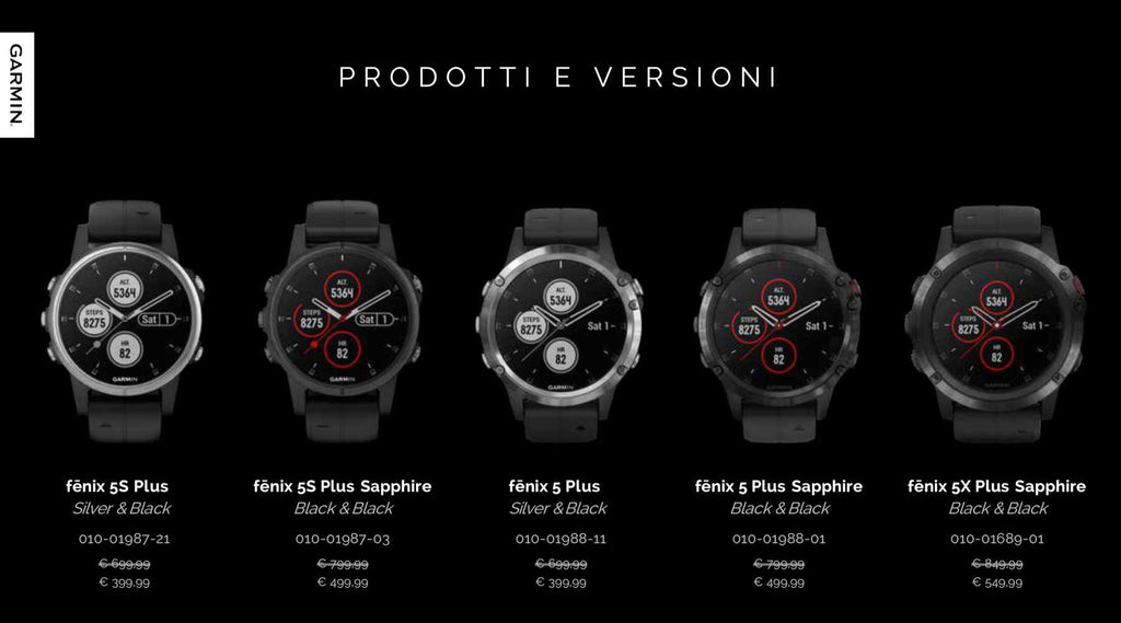 Garmin Fenix 5 Plus promozione 300 euro di sconto