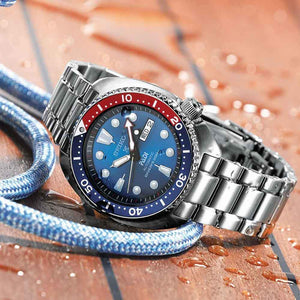 Seiko PROSPEX TURTLE PADI pepsi SRPA21K1 automatic watch - 2b Gioielli