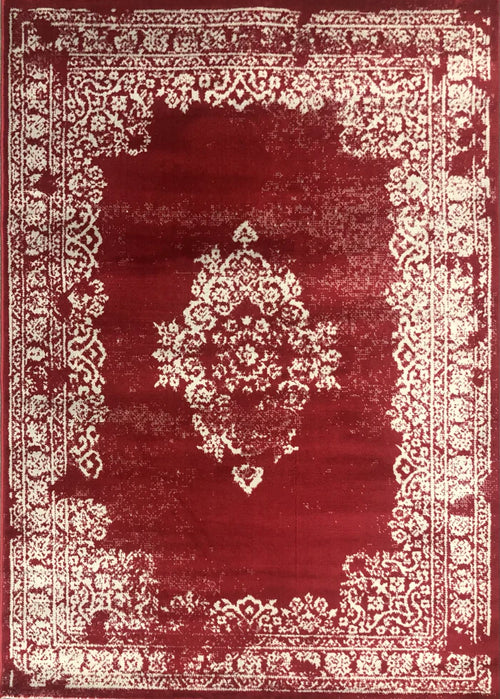 Promotion He269 D.Red Grey Modern Rug