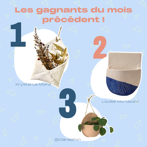 Gagnants du défi poterie