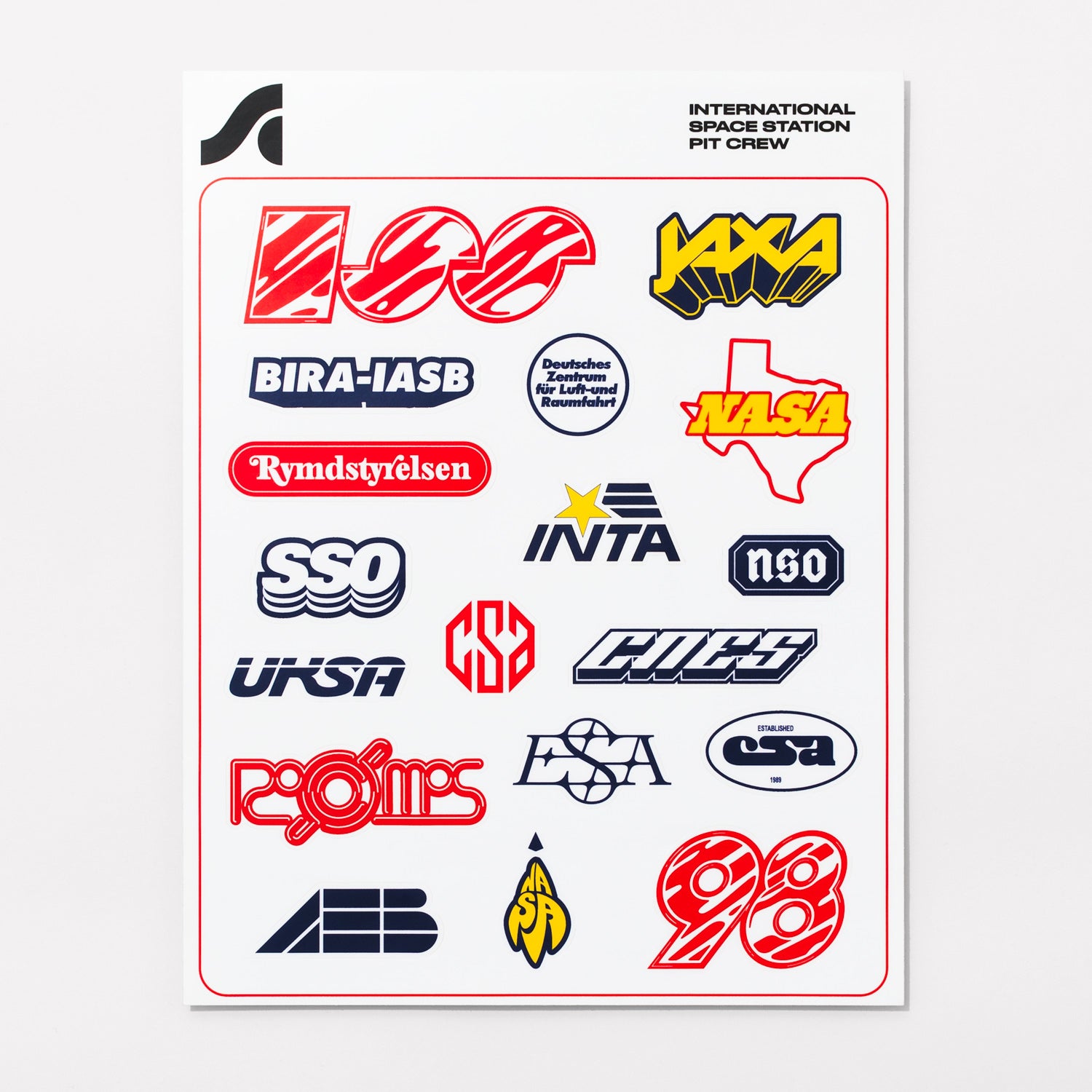 nasa racing stickers