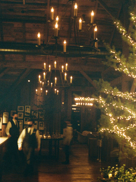 Christmas decorated room at Blackberry Farms