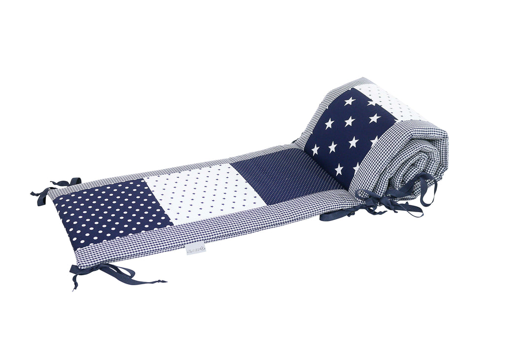 grey breathable crib bumper