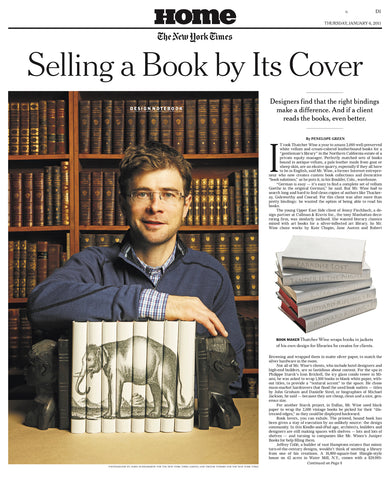 New York Times feature of Juniper Books in Home Section