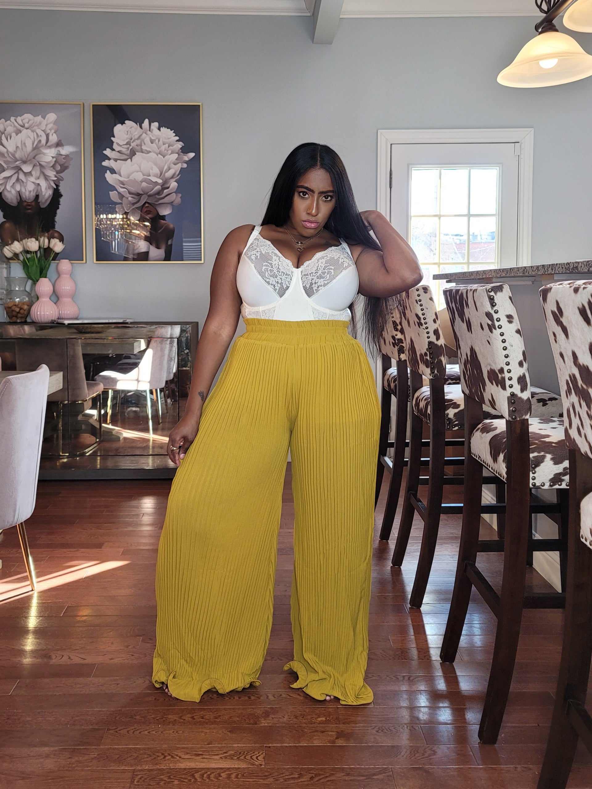 Jungle Juice Yellow Multicolor Flowy Jumpsuit –