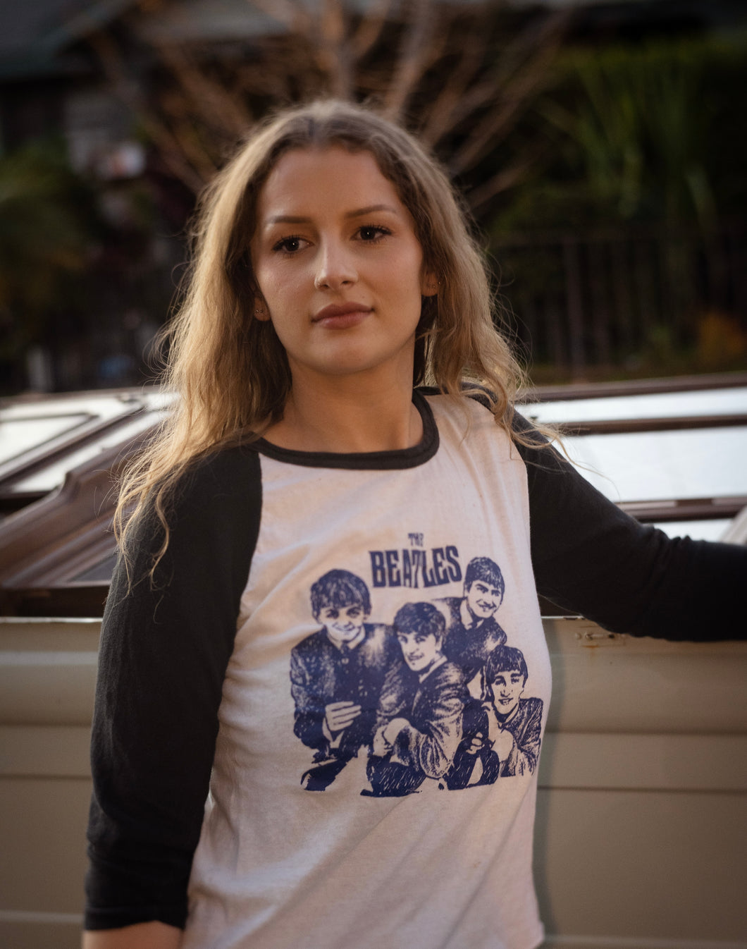 53%OFF!】 THE BEATLES ビートルズ Tシャツ ラグラン ロンT 新品