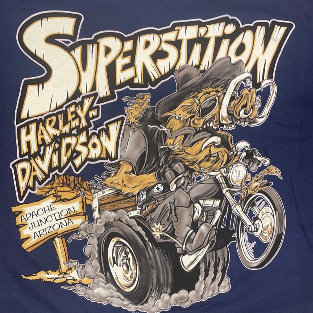 Harley-Davidson® Men's Fink Hog Long Sleeve T-Shirt, Navy, Superstition  Harley-Davidson