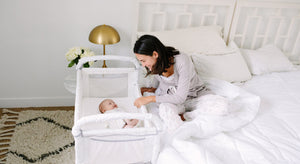 co sleeper bassinet attaches to bed