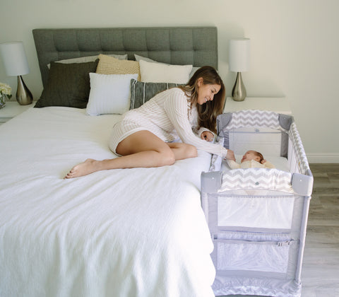 Safe Baby Bedside Bassinet Use