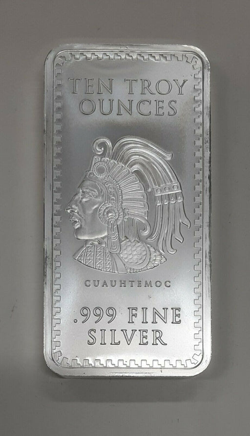 Aztec Calendar Aztec Emperor Cuauhtemoc 1 Oz .999 Pure Silver Bullion 1  TROY Oun - For Sale, Buy Now Online - Item #468493