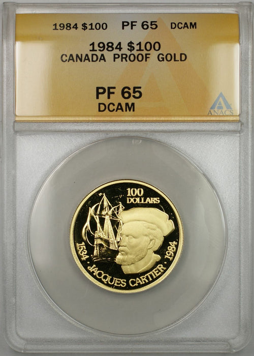 oz Gold Coin $100 ANACS PF-65 