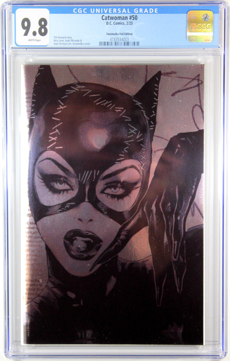 Catwoman 50 Sozomaika 150 Foil Variant2022 Comic ~ Cgc Graded 9 Fandom Comic Shop 8041