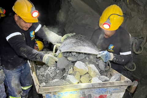Fairmined certified miners in a gold mine