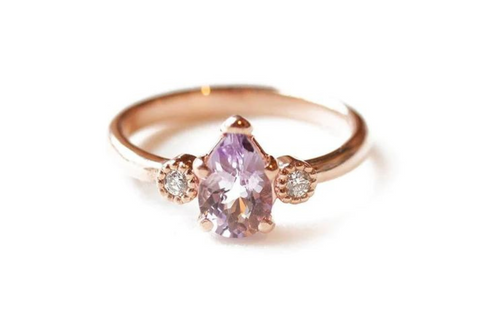 W.R. Metalarts amethyst ring