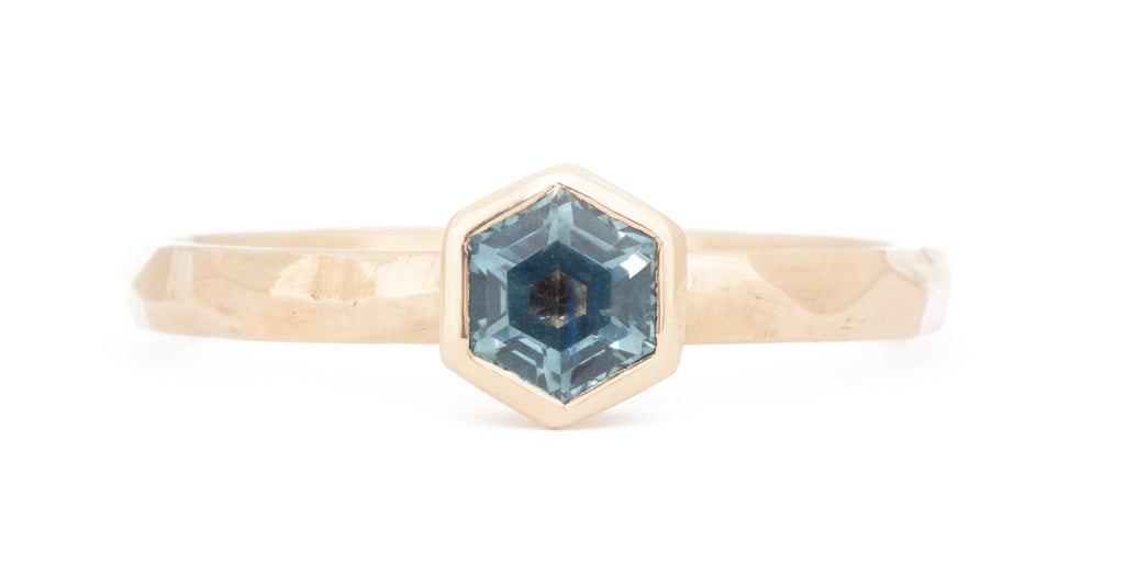 The Fairmined Montana Sapphire Hexagon Ring