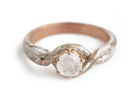 W.R. Metalarts moonstone custom ring