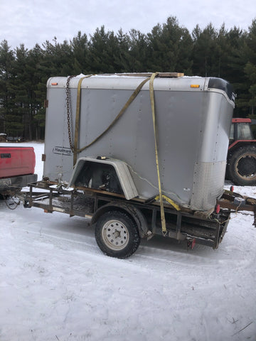 A trailer on a trailer