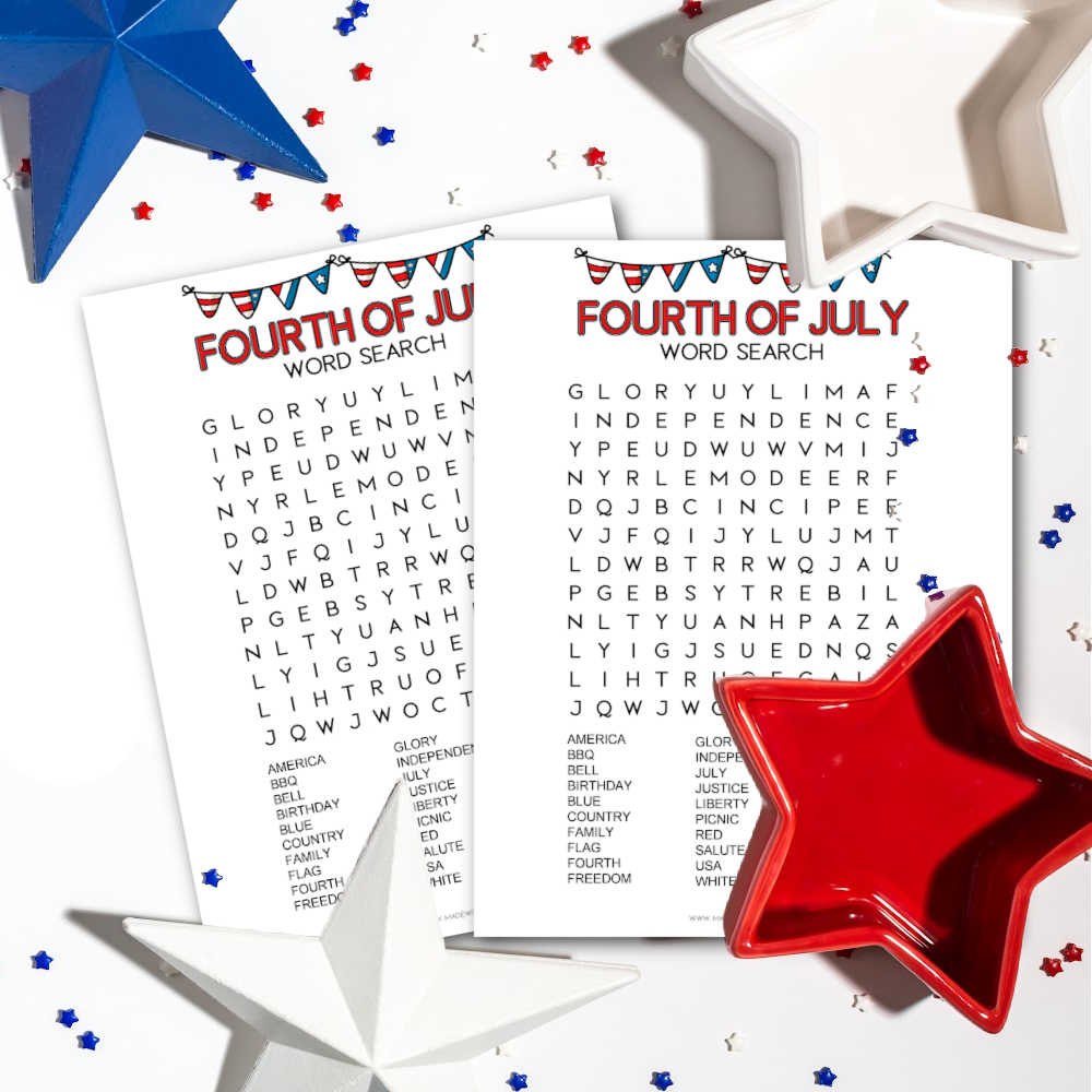4th of July Word Search