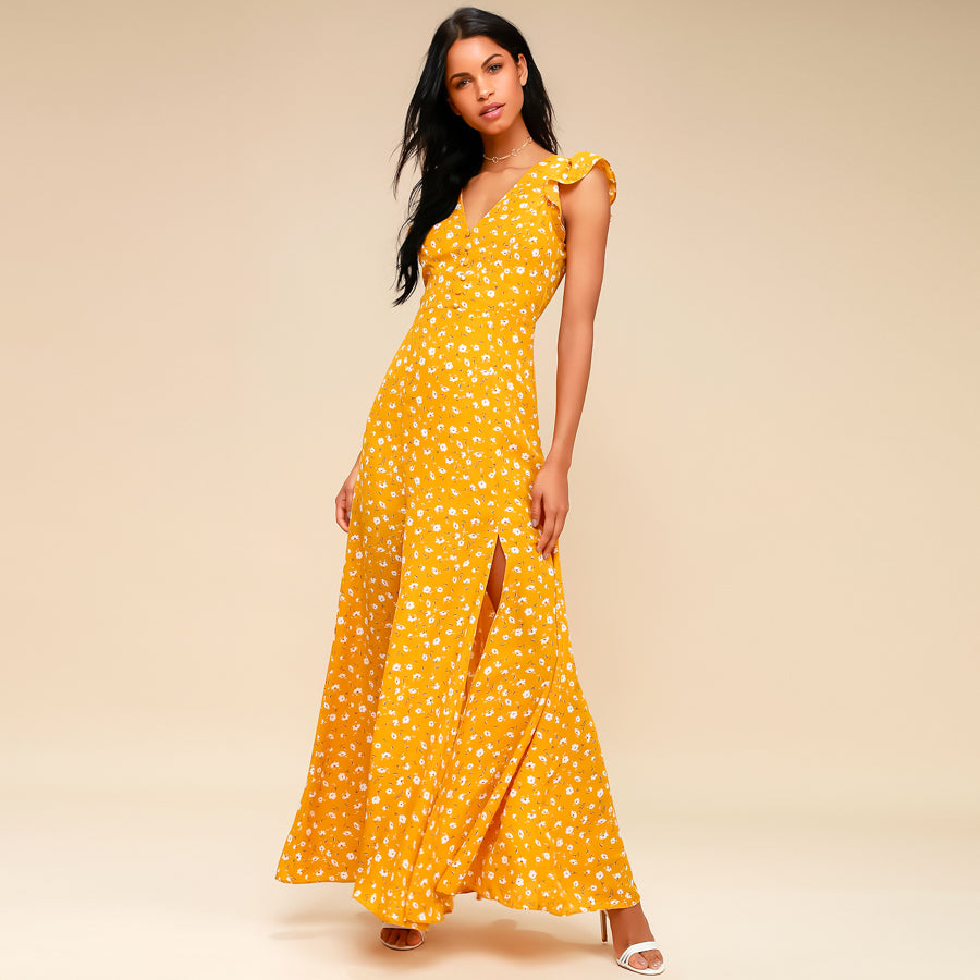 Long Flower Summer Dress – LOLLY LIPS - Get Dressed!