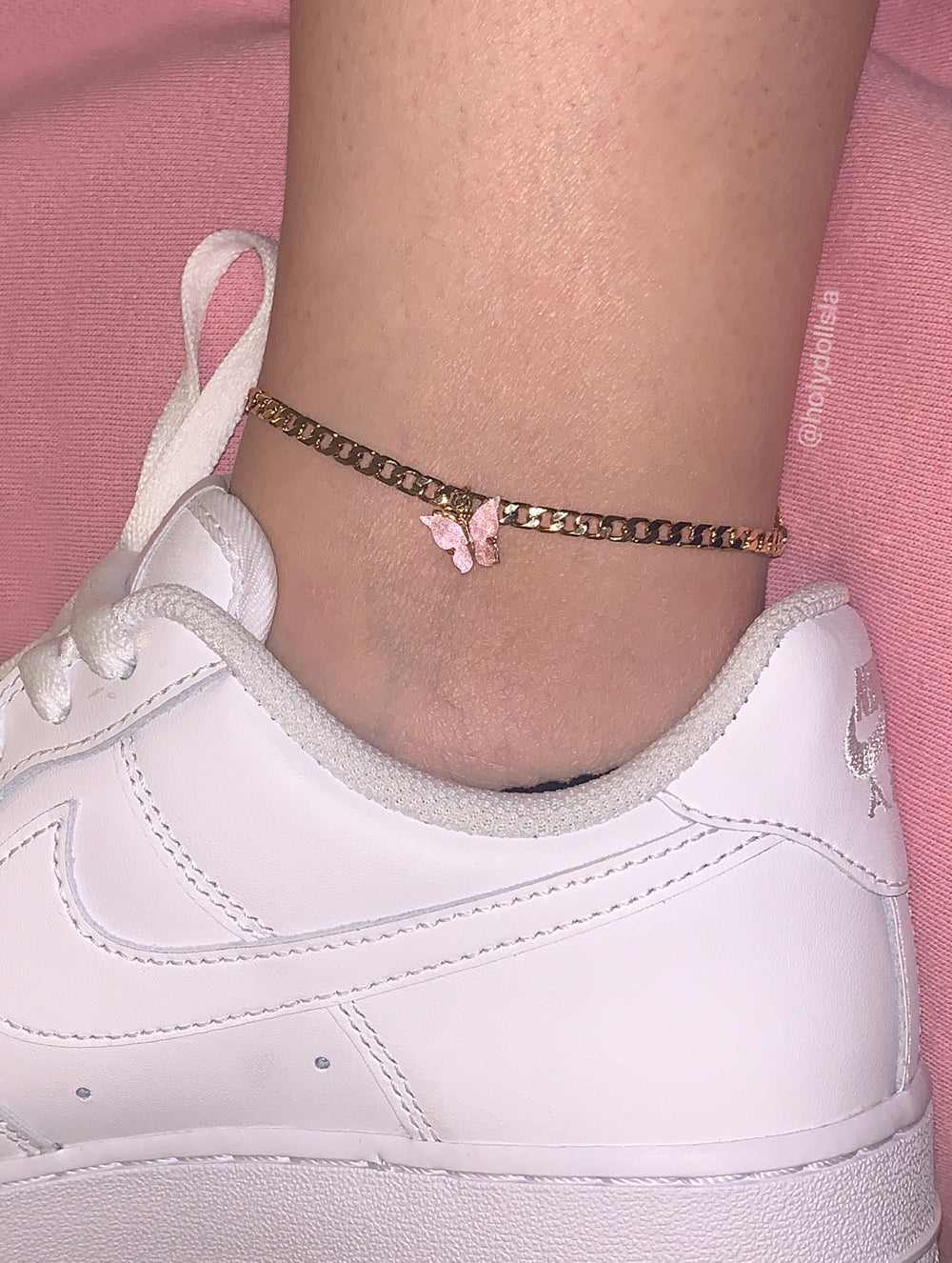 butterfly anklet