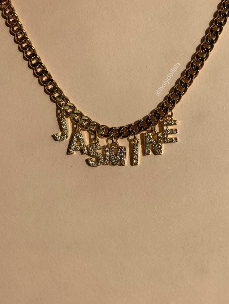 CUSTOM NAME CUBAN LINK NECKLACE – HDLA Inc.