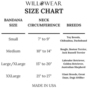 Jack Russell Size Chart